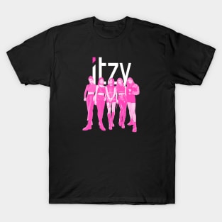 ITZY Pink N' White T-Shirt